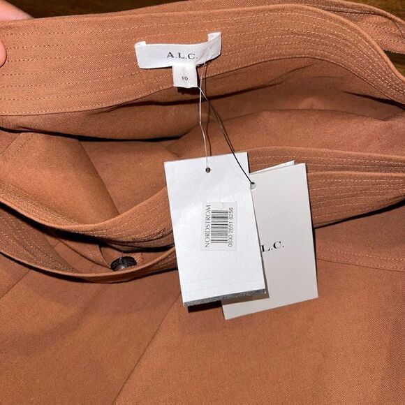 NWT A.L.C Adelaide Linen Blend Ruffle Wrap Skirt - Picture 7 of 8